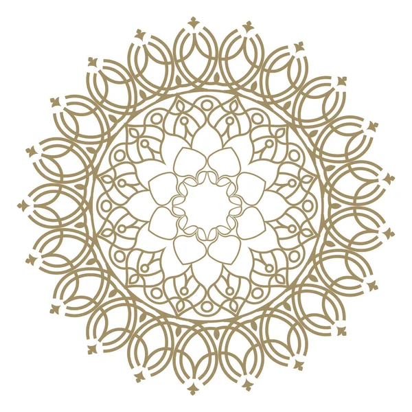 Mandala de lujo dorado — Vector de stock