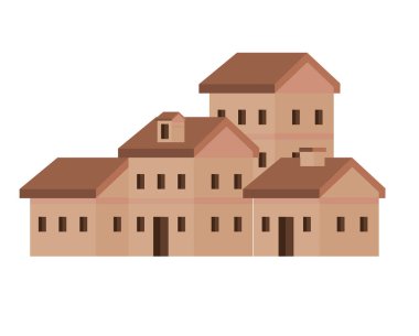 Mahallenin ahşap kulübeleri