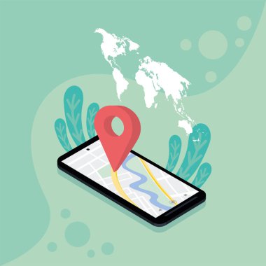 GPS uygulaması akıllı telefonda