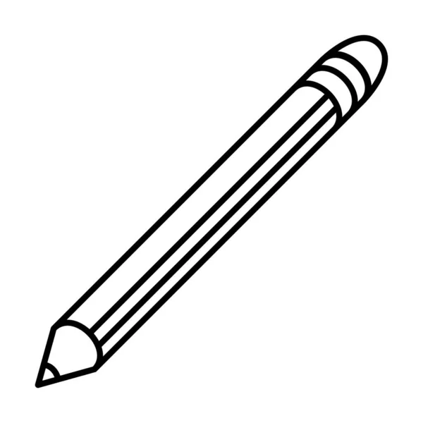 Fournitures scolaires crayon — Image vectorielle