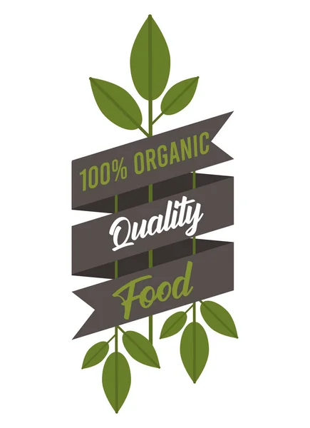 Organic quality food — Stock Vector