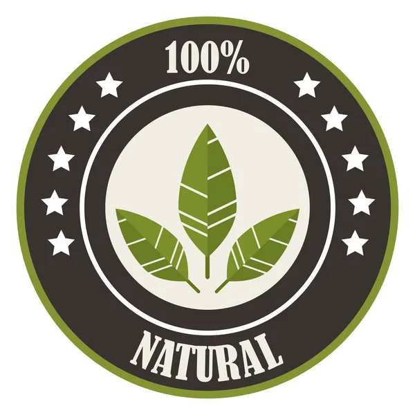 Badge 100 % naturel — Image vectorielle