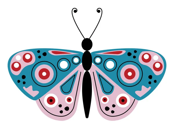 Şirin leylak kelebeği — Stok Vektör