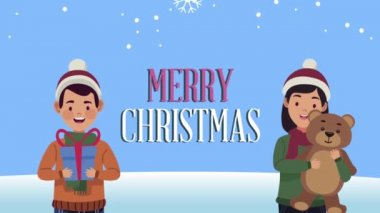 Çift animasyonlu noel mektupları