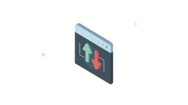 Okları canlandırarak web sayfası şablonu
