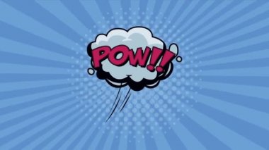 Pow ile pop sanat tarzı animasyon