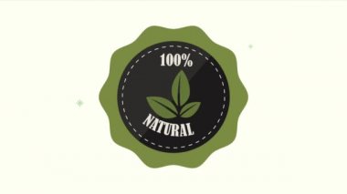 % 100 doğal amblem dantel animasyonu