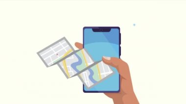 GPS servis canlandırması akıllı telefon kullanarak elle yapılır