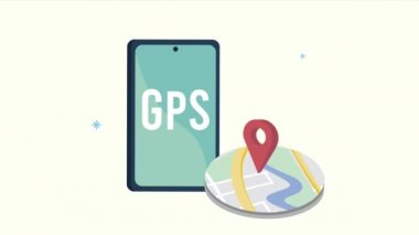 gps servis canlandırması haritada ve akıllı telefonda pin ile
