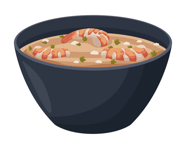 Tofu chinese soup — Stock Vector