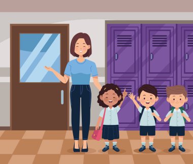 öğretmen ve öğrenciler