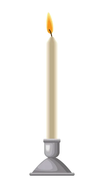 Огненная свеча — стоковый вектор
