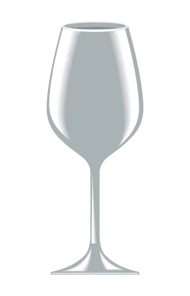 銀ワイン カップ — ストックベクタ
