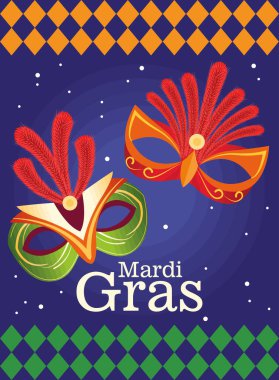 Mardi Gras kartı