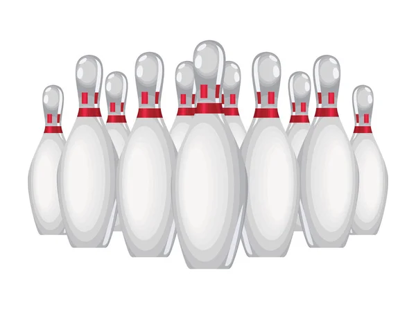 Bowling Sport Kiefern — Stockvektor