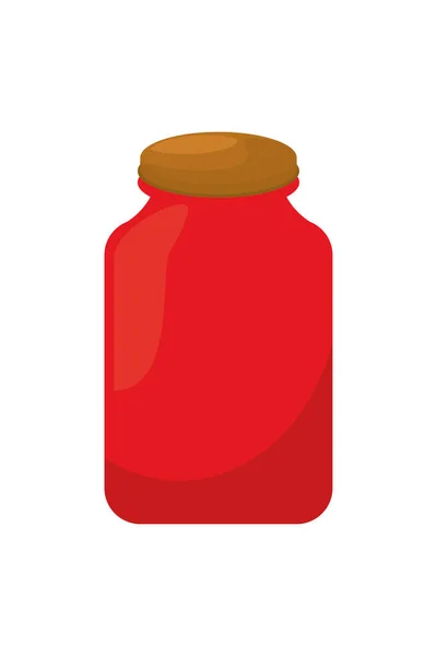Verf rode fles — Stockvector