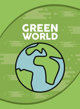 yeşil dünya kartpostalı