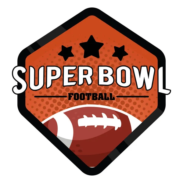 Superbowl-Emblem — Stockvektor