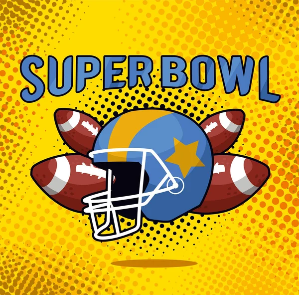 Super Bowl Karte — Stockvektor