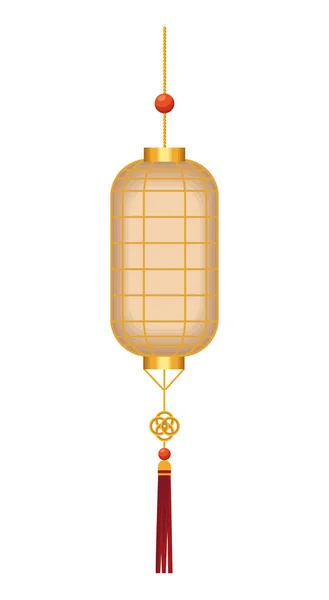 Китайский фонарь висит — стоковый вектор