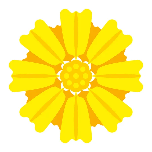 Ładny żółty kwiat — Wektor stockowy