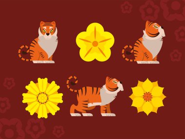 Altı Çin Yeni Yıl ikonu