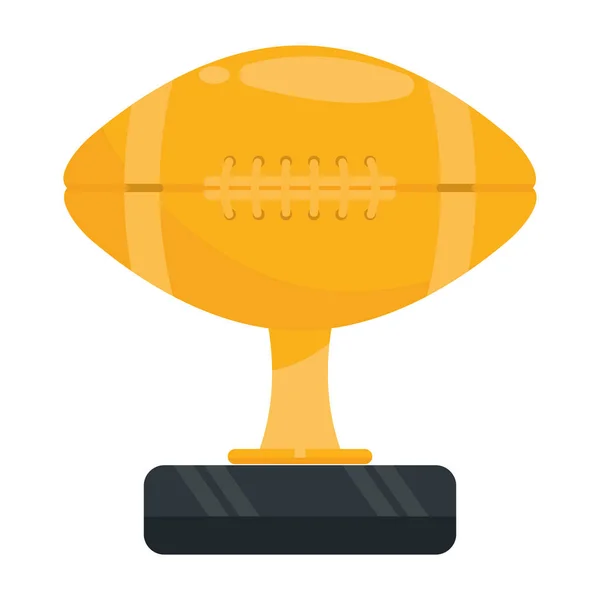 Globo trofeo de fútbol americano — Vector de stock