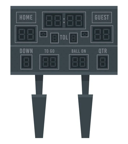 Electronic scoreboard sport — Stock Vector