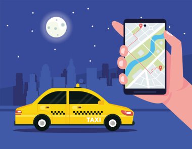 akıllı telefon ve taksi servisi