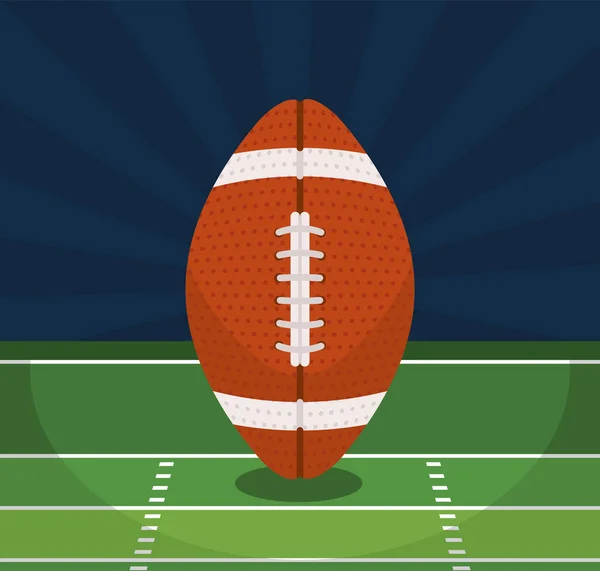 American Football Camp mit Luftballon — Stockvektor