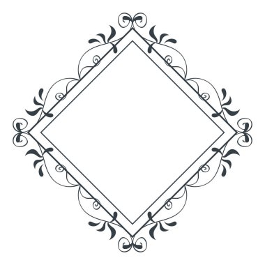 rhombus zarif monogram simgesi