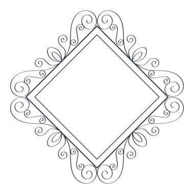 eşkenar dörtgen Viktorya dönemi monogram simgesi