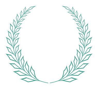 çelenk defne çizgisi biçimi