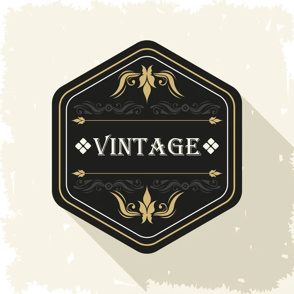 Emblemat etykiety vintage — Wektor stockowy