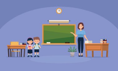 öğretmen ve öğrenciler