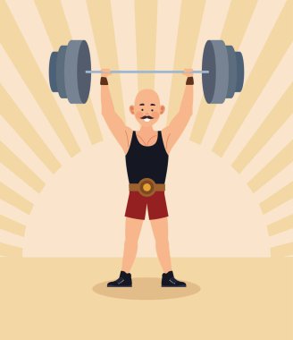 Sirkin güçlü adamı sahnesi