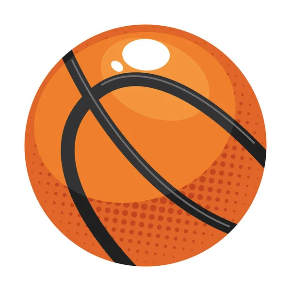 Équipement ballon de sport de basket — Image vectorielle