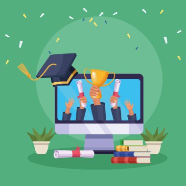 Mezunların elleri ile masaüstü