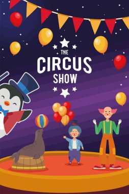 Sirk harfleri ve çelenkler.