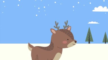 Geyik kış mevsiminde