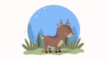 Geyik kış mevsiminde