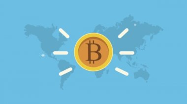 Dünya gezegenindeki bitcoin haritaları