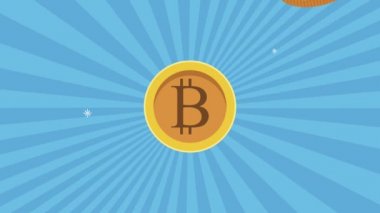 bitcoins para şifreleme para animasyonu