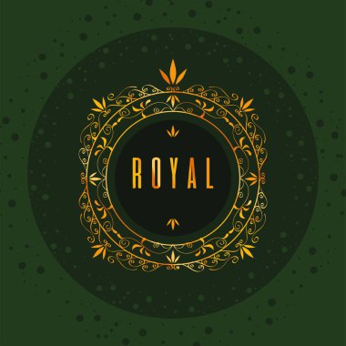 altın başlık yeşil arkaplan