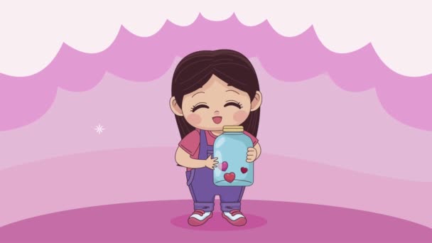 Little girl baby character animation — Stock Video © djv #559576358 Little girl baby character animation — Stock Video © djv #559576358