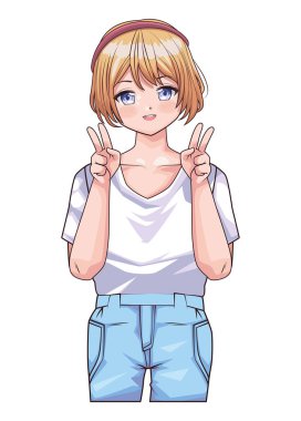 Sarışın kız animası