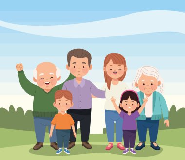 Manzaradaki aile