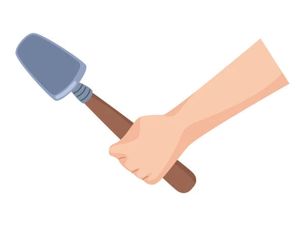 Main avec spatule — Image vectorielle