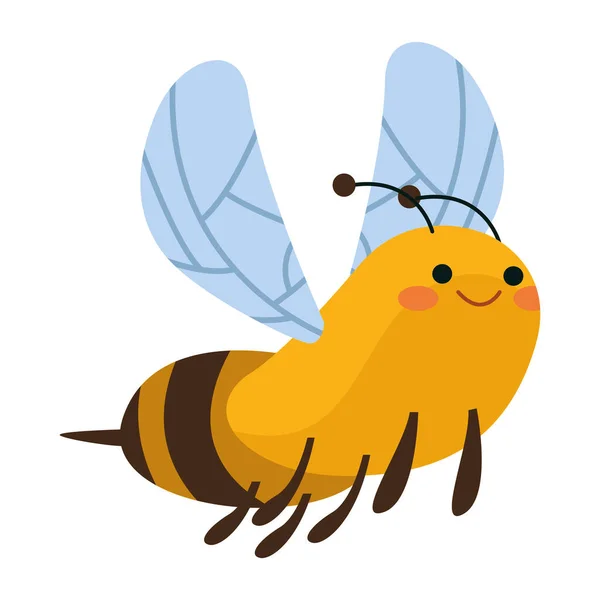 Roztomilý včelí hmyz — Stockový vektor