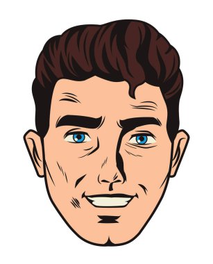 baş mutlu adam pop sanat